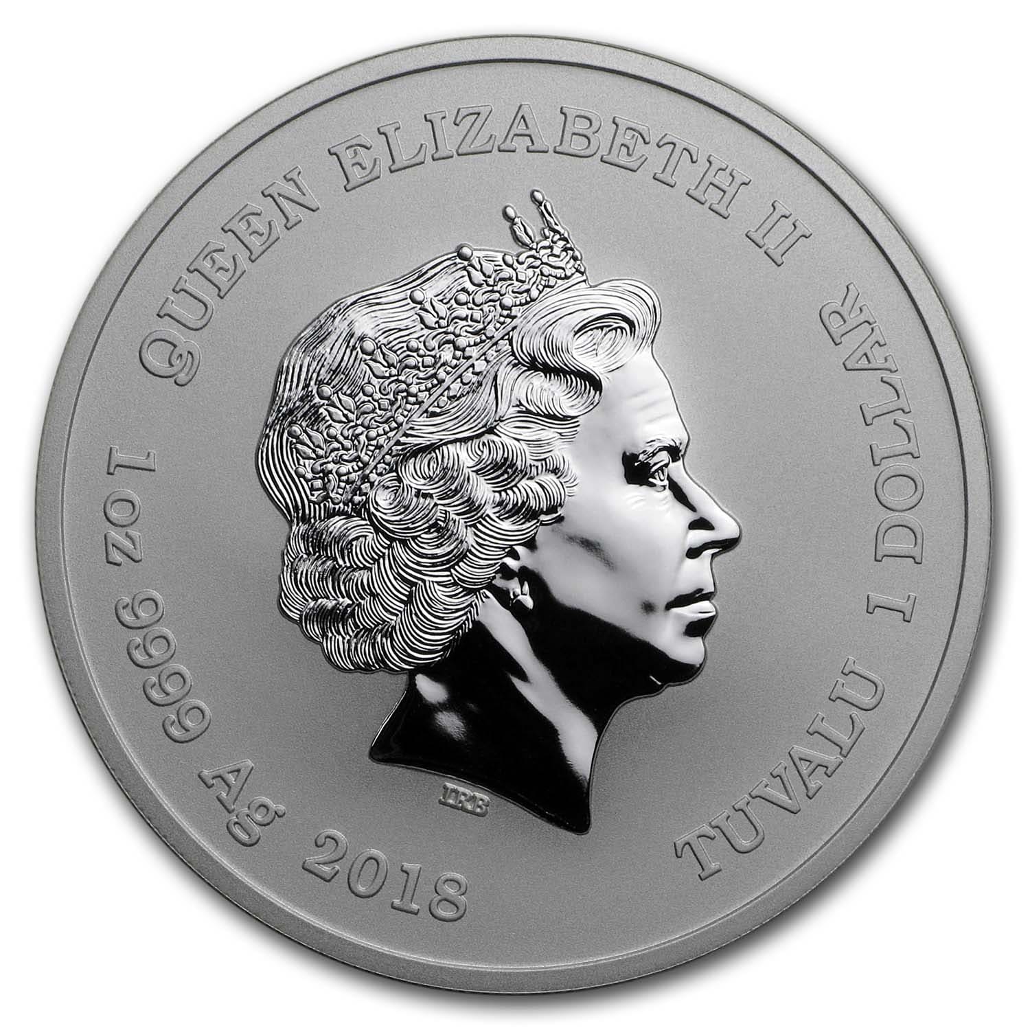 Buy 2018 Tuvalu 1 oz Silver $1 Marvel Series Iron Man BU | APMEX