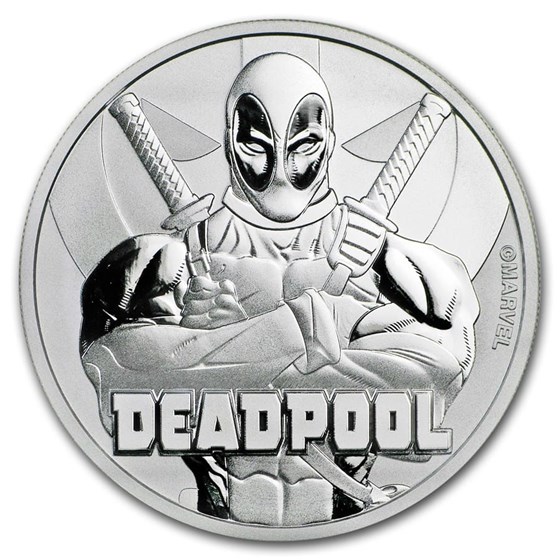 2018 Tuvalu 1 oz Silver Coin Marvel Series Deadpool BU 2018 Tuvalu 1 oz Silver Coin Marvel Series Deadpool BU