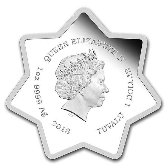 Buy 2018 Tuvalu 1 oz Silver Looney Tunes Christmas (Star Shaped) APMEX