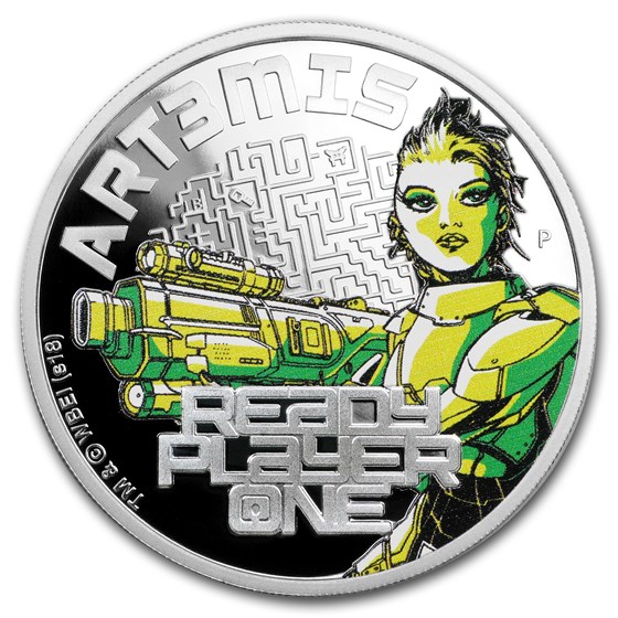 2018 Tuvalu 1 oz Silver Ready Player One Art3mis Proof 2018 Tuvalu 1 oz Silver Ready Player One Art3mis Proof