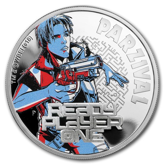 2018 Tuvalu 1 oz Silver Ready Player One Parzival Proof 2018 Tuvalu 1 oz Silver Ready Player One Parzival Proof