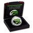 2018 Tuvalu Proof Silver $1 Reptile Series Green Tree Python