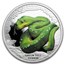 2018 Tuvalu Proof Silver $1 Reptile Series Green Tree Python
