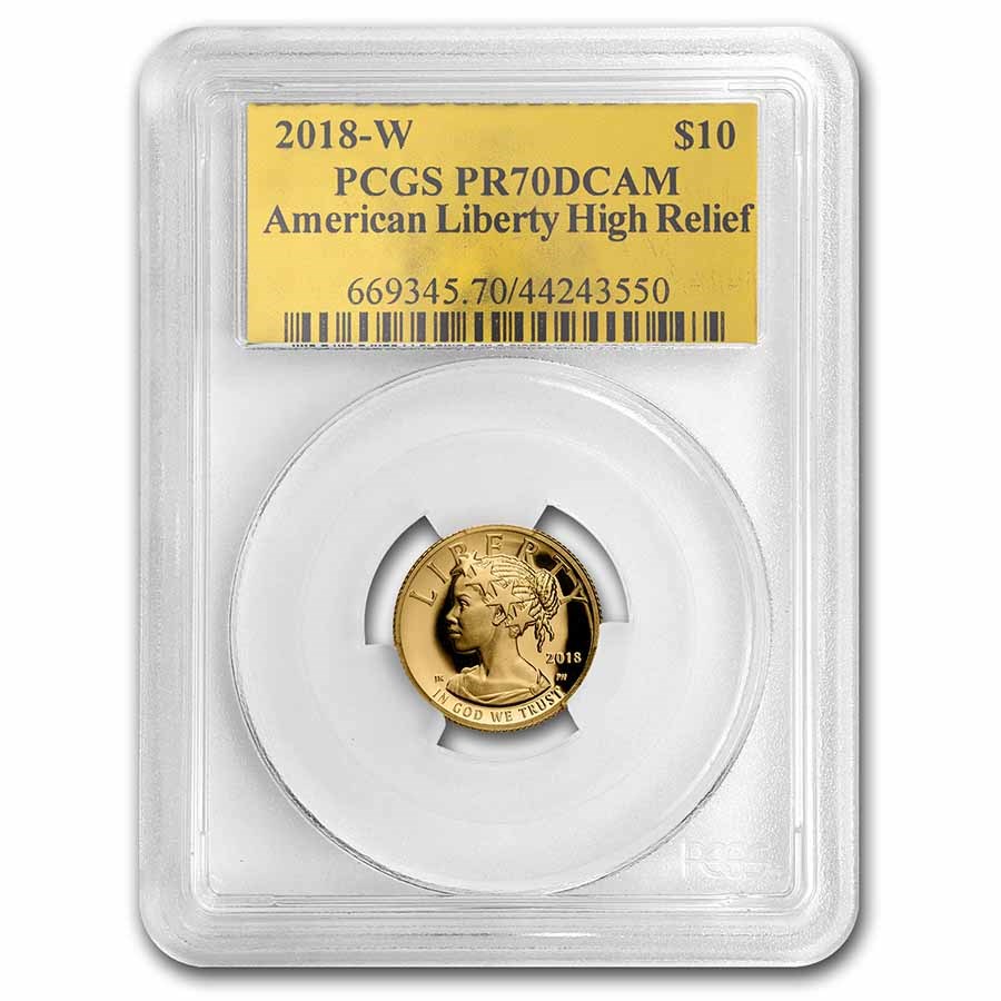 2018-W 1/10 oz American Liberty Gold PR-70 DCAM PCGS