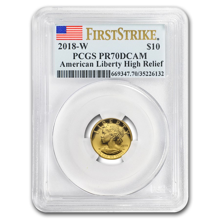 2018-W 1/10 oz American Liberty Gold Proof PR-70 PCGS (FS®)