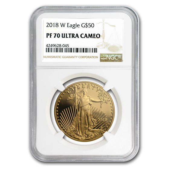 2018-W 1 oz Proof American Gold Eagle PF-70 NGC 2018-W 1 oz Proof American Gold Eagle PF-70 NGC