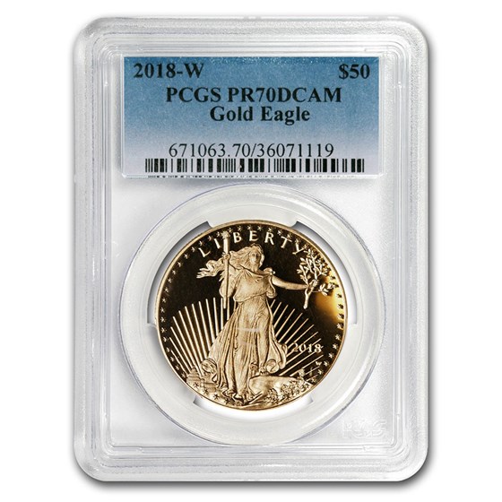 2018-W 1 oz Proof American Gold Eagle PR-70 PCGS 2018-W 1 oz Proof American Gold Eagle PR-70 PCGS