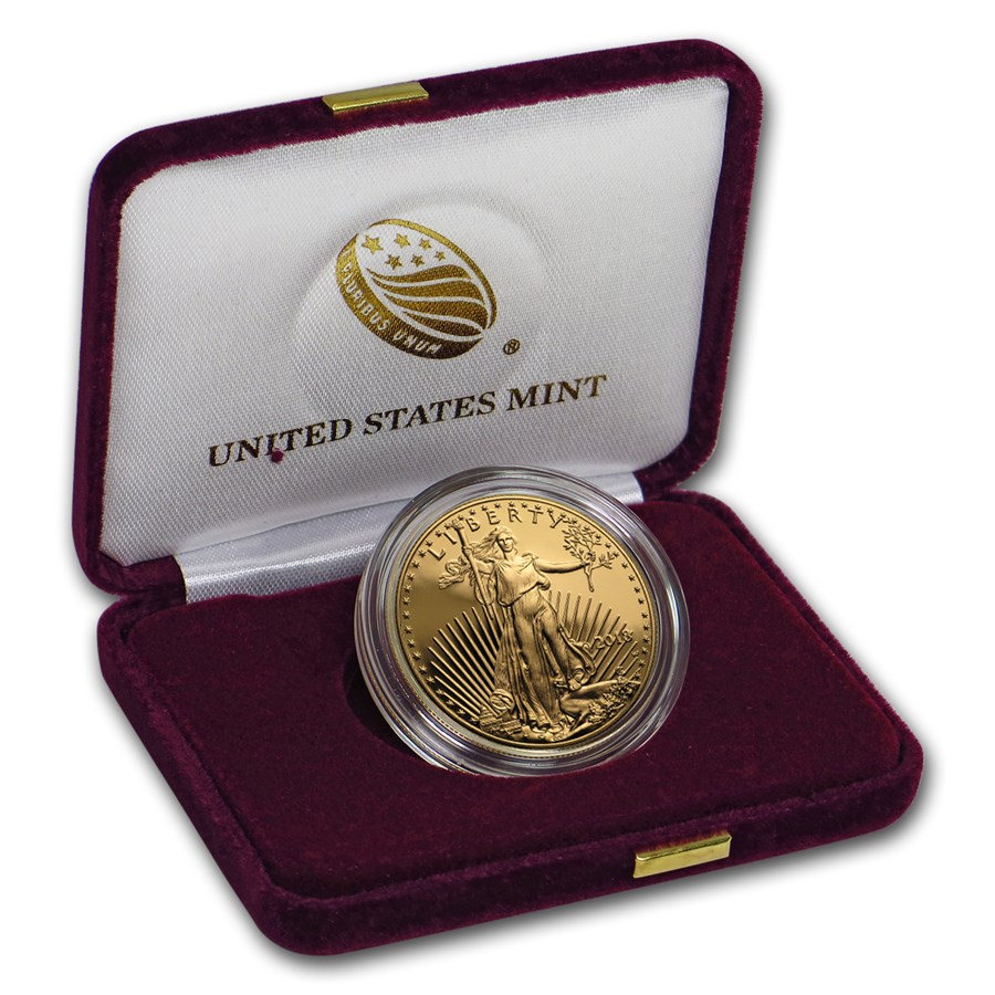 2018-W 1 oz Proof American Gold Eagle (w/Box & COA)