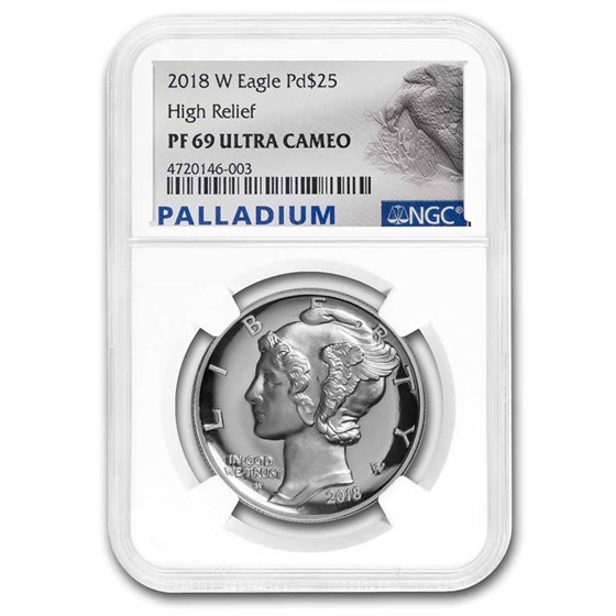 2018-W 1 oz Proof American Palladium Eagle PF-69 UCAM NGC 2018-W 1 oz Proof American Palladium Eagle PF-69 UCAM NGC