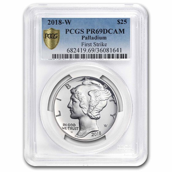 2018-W 1 oz Proof American Palladium Eagle PR-69 PCGS (FS)