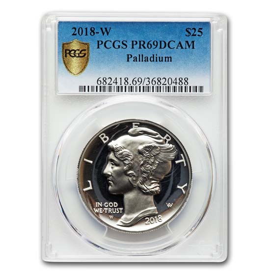 2018-W 1 oz Proof American Palladium Eagle PR-69 PCGS | eBay