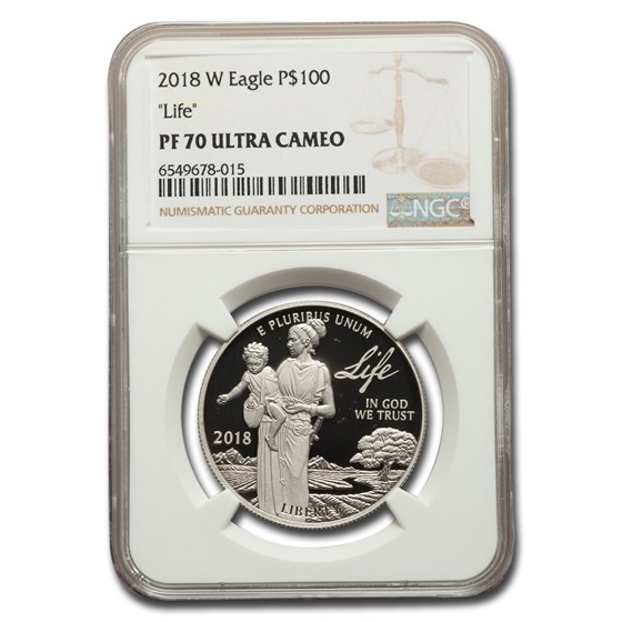 2018-W 1 oz Proof American Platinum Eagle PF-70 NGC (Labels Vary) 2018-W 1 oz Proof American Platinum Eagle PF-70 NGC (Labels Vary)