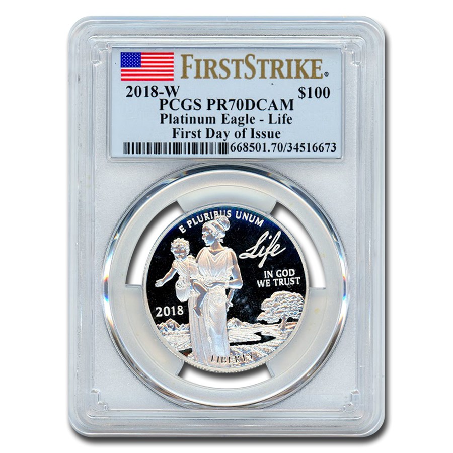 2018-W 1 oz Proof American Platinum Eagle PR-70 PCGS (First Day)