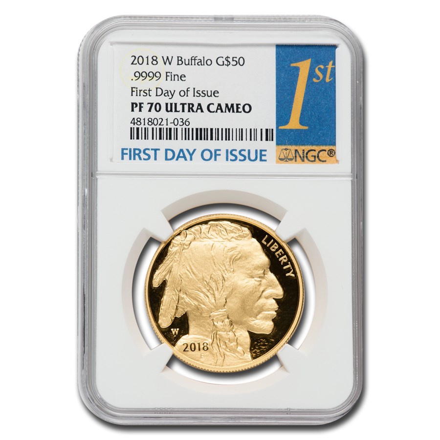 2018-W 1 oz Proof Gold Buffalo PF-70 NGC (FDI)