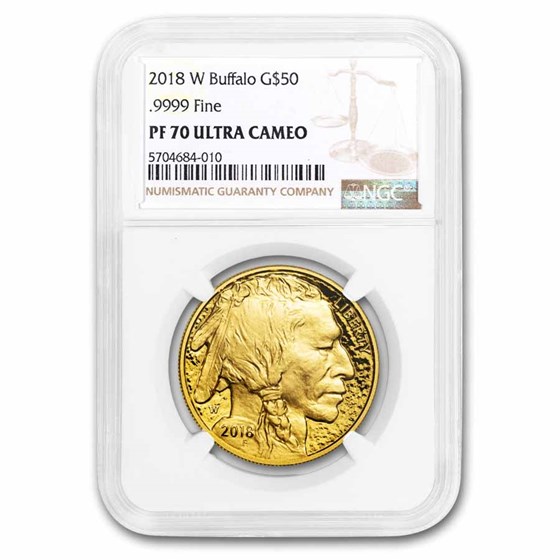 2018-W 1 oz Proof Gold Buffalo PF-70 NGC 2018-W 1 oz Proof Gold Buffalo PF-70 NGC