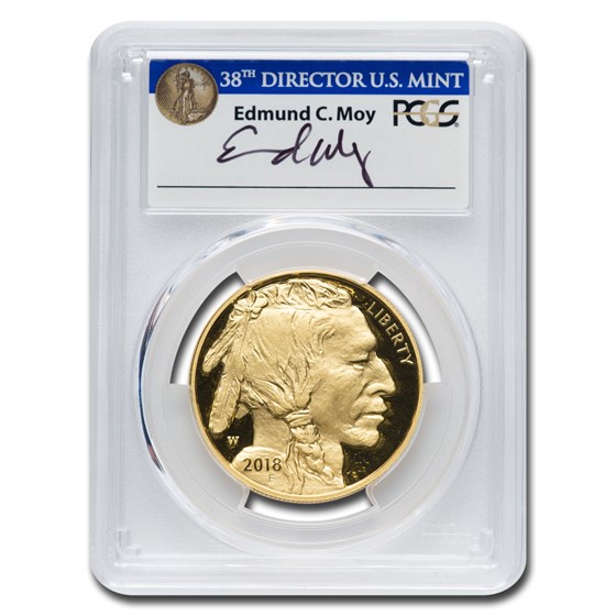 2018-W 1 oz Proof Gold Buffalo PR-70 PCGS (FDI - Denver, Moy) 2018-W 1 oz Proof Gold Buffalo PR-70 PCGS (FDI - Denver, Moy)