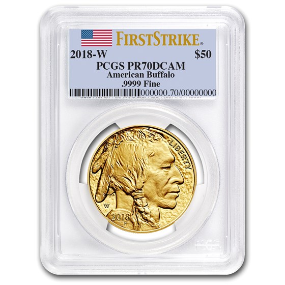 2018-W 1 oz Proof Gold Buffalo PR-70 PCGS (FS, Flag Label) 2018-W 1 oz Proof Gold Buffalo PR-70 PCGS (FS, Flag Label)