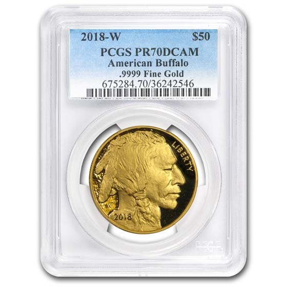 2018-W 1 oz Proof Gold Buffalo PR-70 PCGS 2018-W 1 oz Proof Gold Buffalo PR-70 PCGS