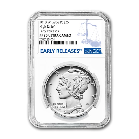 2018-W 1 oz Proof Palladium American Eagle PF-70 NGC (ER) 2018-W 1 oz Proof Palladium American Eagle PF-70 NGC (ER)