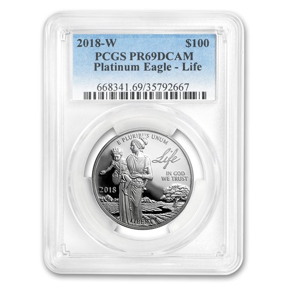 2018-W 1 oz Proof Platinum Eagle PR-69 DCAM PCGS 2018-W 1 oz Proof Platinum Eagle PR-69 DCAM PCGS