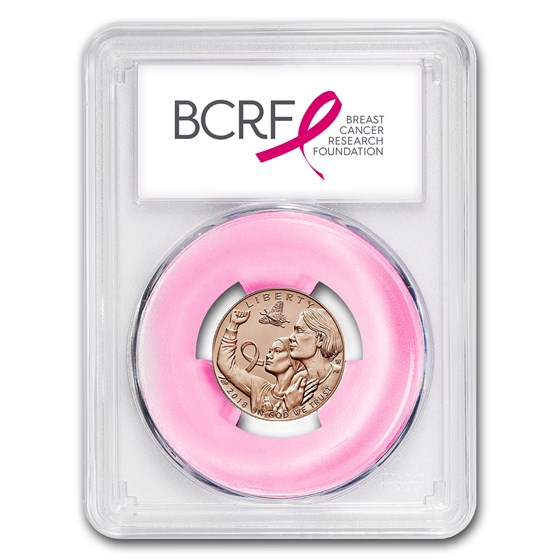 2018-W Gold $5 Breast Cancer Awareness MS-70 PCGS (FirstStrike®) 2018-W Gold $5 Breast Cancer Awareness MS-70 PCGS (FirstStrike®)