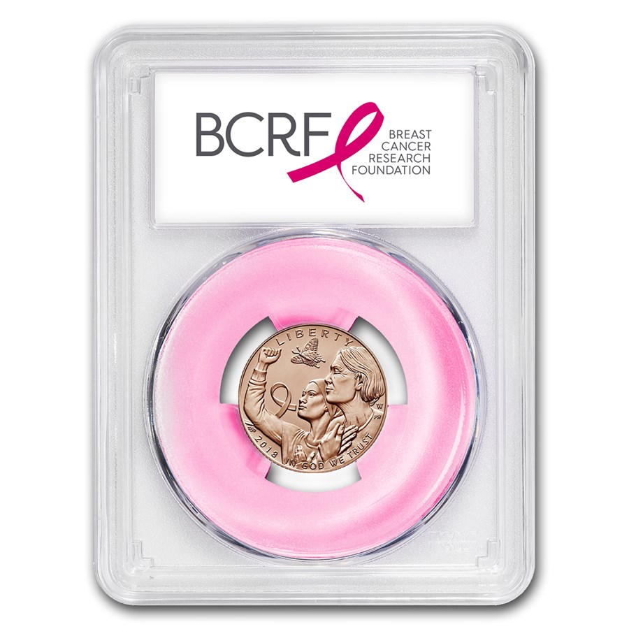 2018-W Gold $5 Breast Cancer Awareness MS-70 PCGS (FirstStrike®)