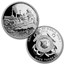 2018 World War I Centennial Silver Dollar Coast Guard Medal Set