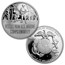 2018 World War I Centennial Silver Dollar Marine Corps Medal Set
