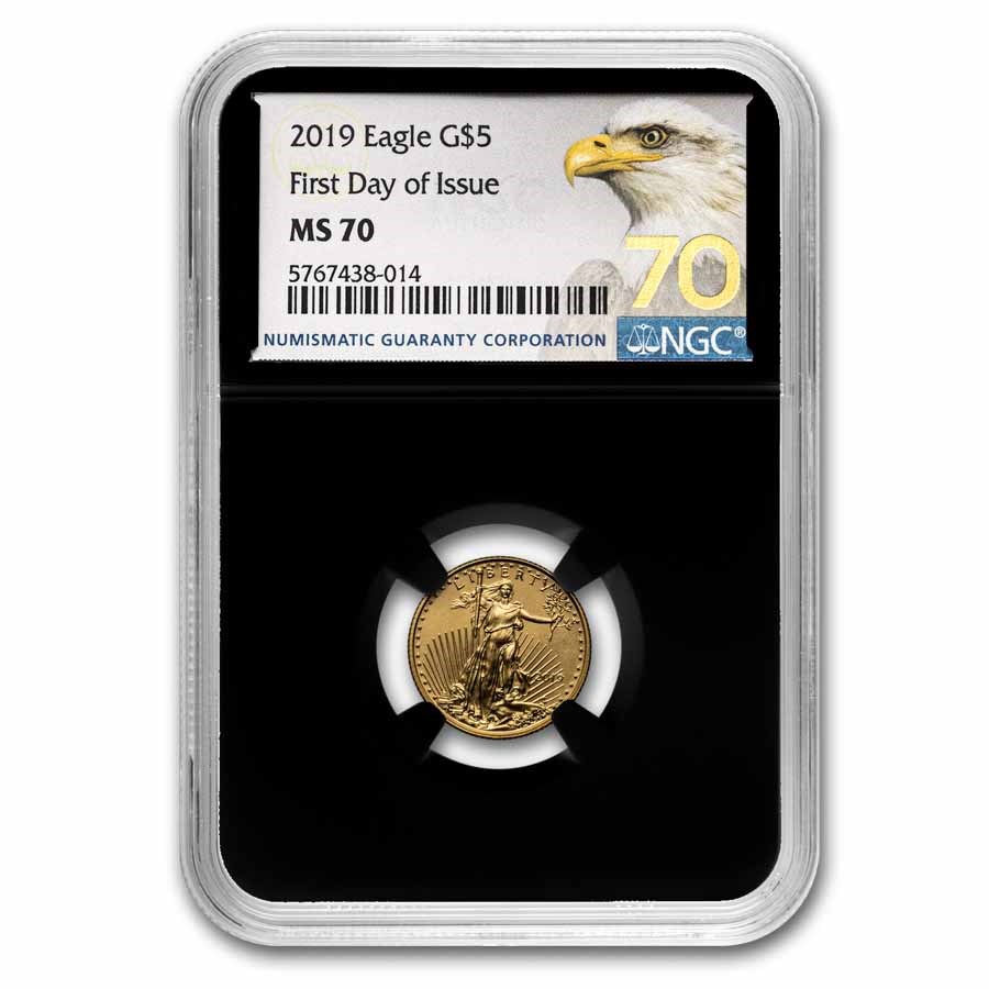 2019 1/10 oz American Gold Eagle MS-70 NGC (FDI)