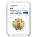2019 1/2 oz American Gold Eagle MS-69 NGC (Early Releases)