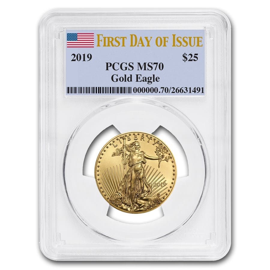 2019 1/2 oz American Gold Eagle MS-70 PCGS (First Day of Issue)