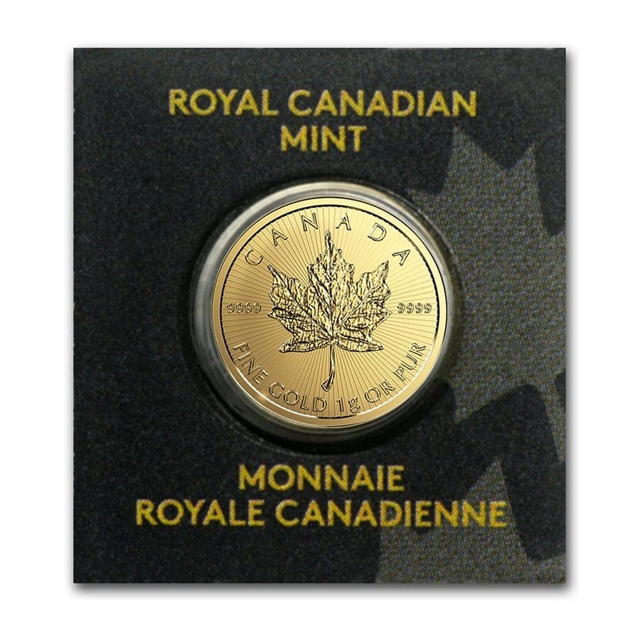 2019 1 gram Gold Maple Leaf - Maplegram 25™ (In Assay)