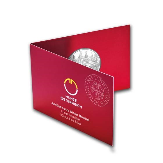 2019 1 oz Ag 825th Anniv Wiener Neustadt (In Card) 2019 1 oz Ag 825th Anniv Wiener Neustadt (In Card)