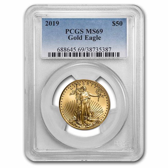 2019 1 oz American Gold Eagle MS-69 PCGS 2019 1 oz American Gold Eagle MS-69 PCGS