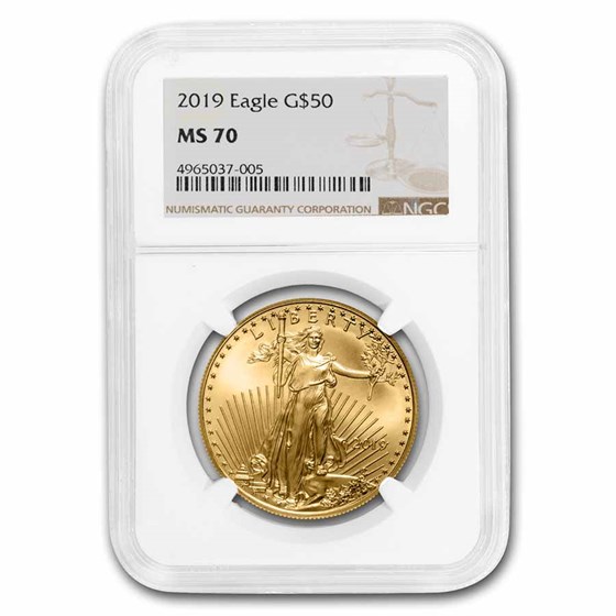 2019 1 oz American Gold Eagle MS-70 NGC 2019 1 oz American Gold Eagle MS-70 NGC