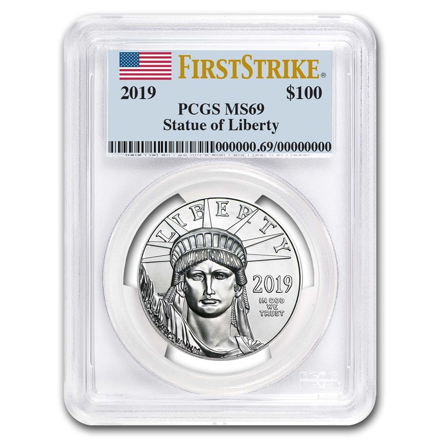 2019 1 oz American Platinum Eagle MS-69 PCGS (FirstStrike®)