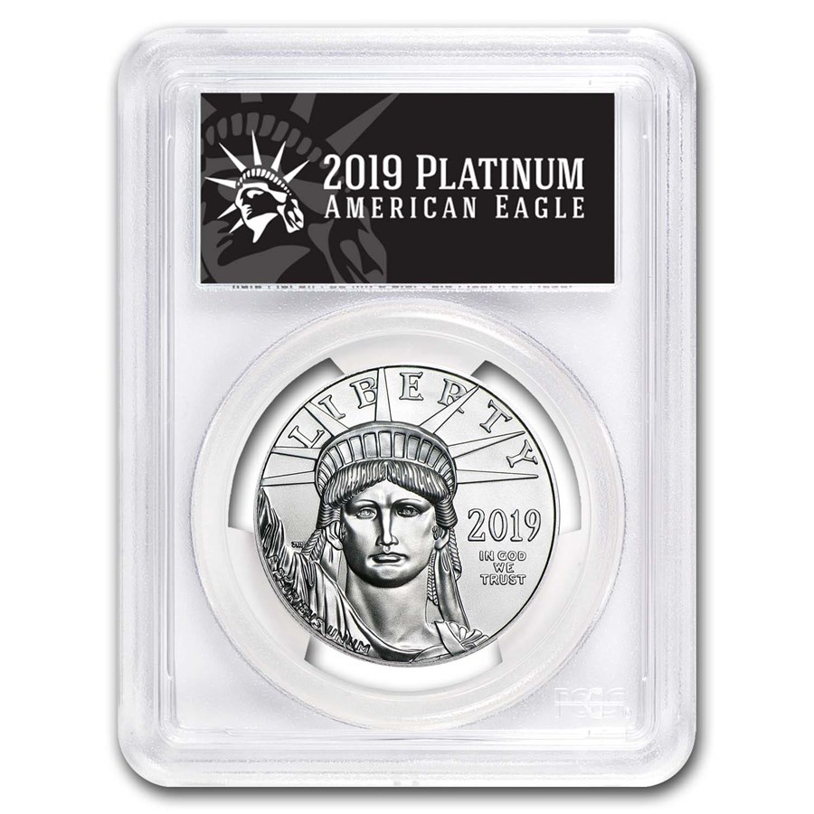 2019 1 oz American Platinum Eagle MS-70 PCGS (FS, Black Label)