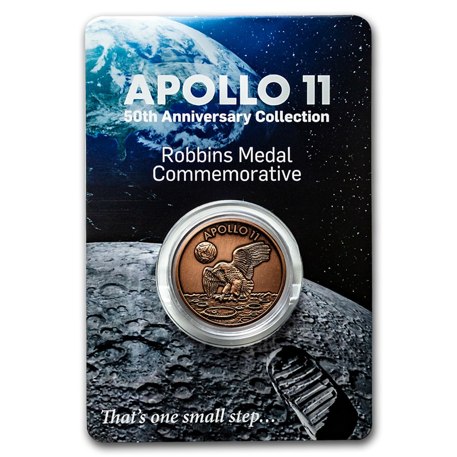 Buy 2019 1 oz Copper Antique Apollo 11 50th Anniv. Commemorative | APMEX