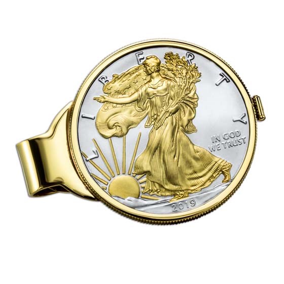2019 1 oz Gilded Silver American Eagle Money Clip 2019 1 oz Gilded Silver American Eagle Money Clip