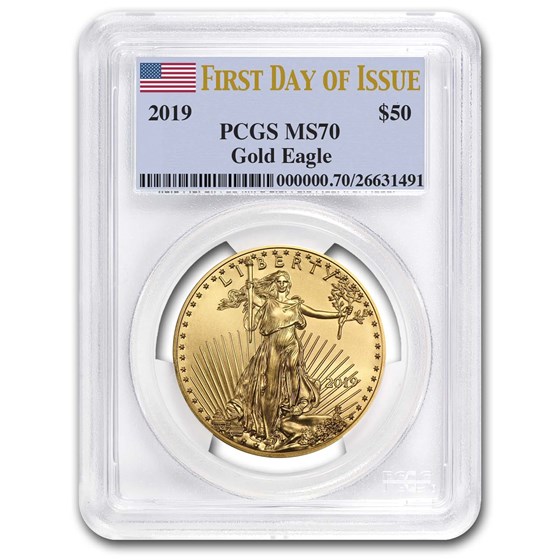 2019 1 oz Gold American Eagle MS-70 PCGS (First Day of Issue) 2019 1 oz Gold American Eagle MS-70 PCGS (First Day of Issue)