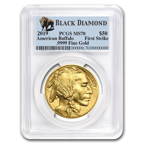 2019 1 oz Gold Buffalo MS-70 PCGS (FS, Black Diamond) 2019 1 oz Gold Buffalo MS-70 PCGS (FS, Black Diamond)