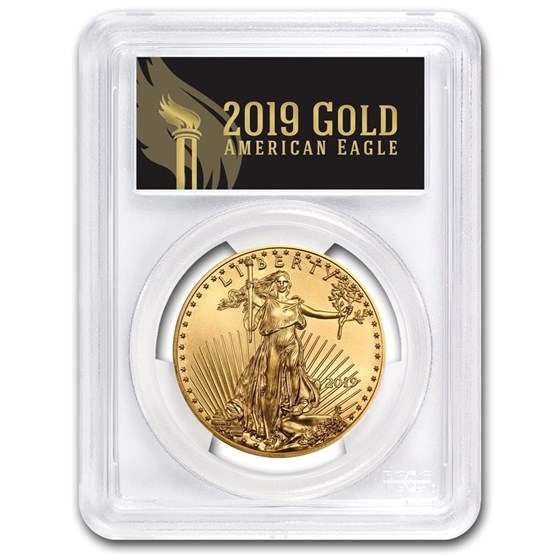 2019 1 oz Gold Eagle MS-70 PCGS (First Day, Black Label) 2019 1 oz Gold Eagle MS-70 PCGS (First Day, Black Label)