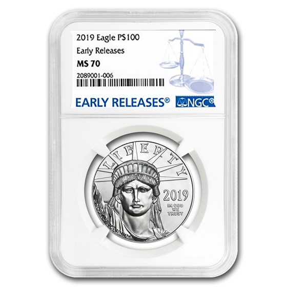 2019 1 oz Platinum American Eagle MS-70 NGC (Early Releases) 2019 1 oz Platinum American Eagle MS-70 NGC (Early Releases)