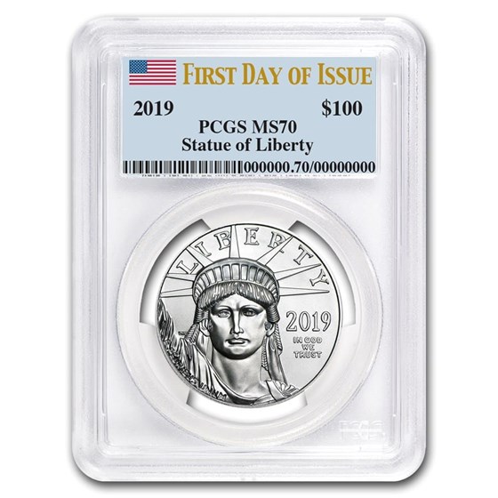2019 1 oz Platinum American Eagle MS-70 PCGS (First Day of Issue) 2019 1 oz Platinum American Eagle MS-70 PCGS (First Day of Issue)