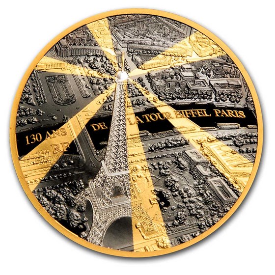 2019 1 oz Prf Gold €200 Treasures of Paris (Eiffel Tower) 2019 1 oz Prf Gold €200 Treasures of Paris (Eiffel Tower)