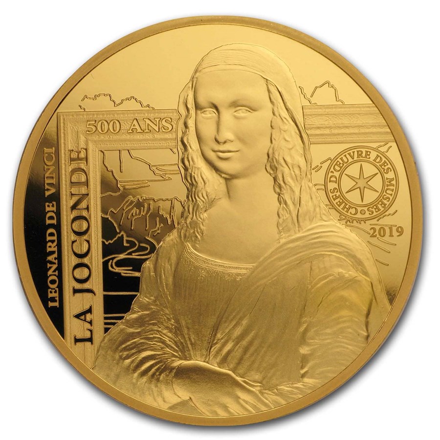 Buy 2019 1 oz Proof Gold €200 Masterpieces of Museums (Mona Lisa) | APMEX