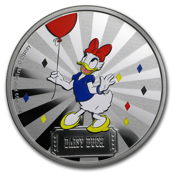 2019 1 oz Silver $2 Disney Carnival Collection: Daisy Duck 2019 1 oz Silver $2 Disney Carnival Collection: Daisy Duck