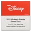 2019 1 oz Silver $2 Disney Carnival Collection: Donald Duck