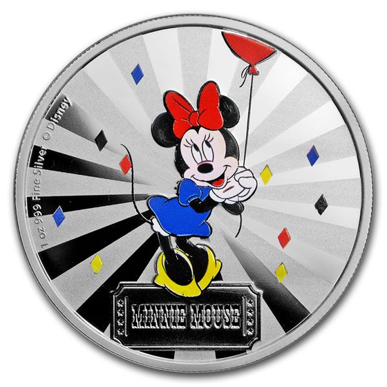 2019 1 oz Silver $2 Disney Carnival Collection: Minnie Mouse 2019 1 oz Silver $2 Disney Carnival Collection: Minnie Mouse