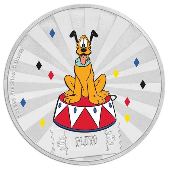 2019 1 oz Silver $2 Disney Carnival Collection: Pluto 2019 1 oz Silver $2 Disney Carnival Collection: Pluto